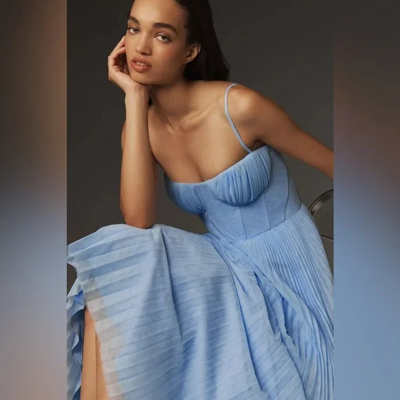 Hutch Light Blue Amara Corset Tulle Dress (new, sealed in polybag) - Picture 3 of 6